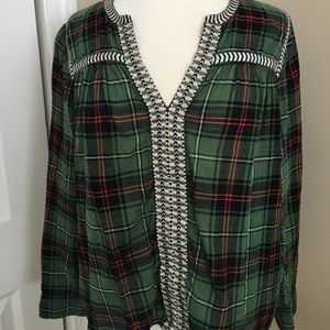 Plaid blouse